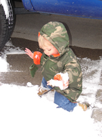 I have cold white stuff all over the place!